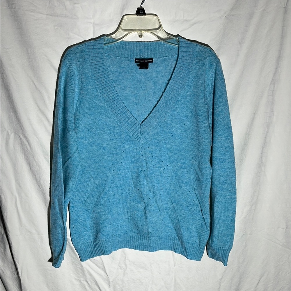 New York & Company Light Blue Sweater